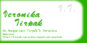 veronika tirpak business card